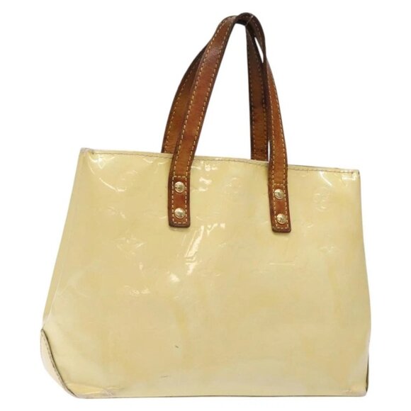 LOUIS VUITTON Monogram Vernis Reade PM Hand Bag Perle M91336 LV Auth bs26302 - Picture 1 of 16